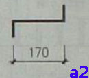 a2是指花紋踏步板的寬度是170mm，成Z型